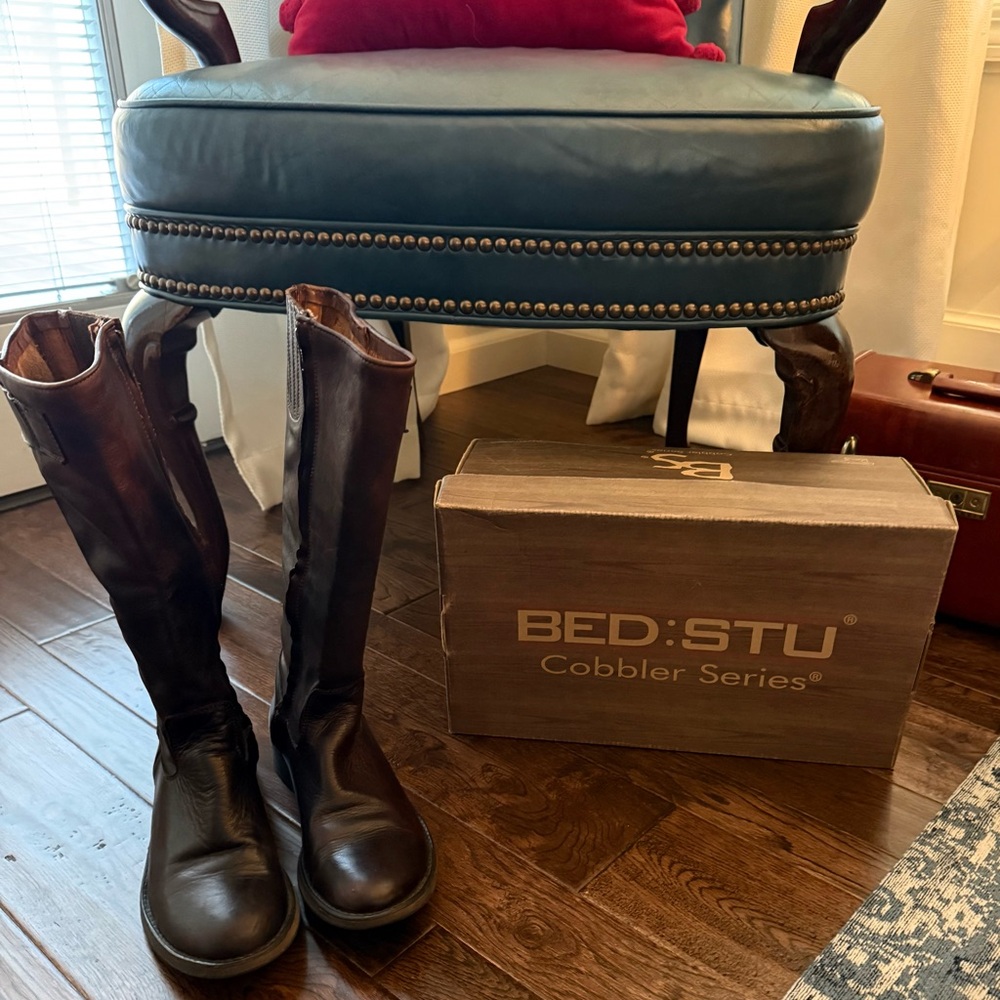 Bed Stu Leather Riding Boots - Picture 3 of 7
